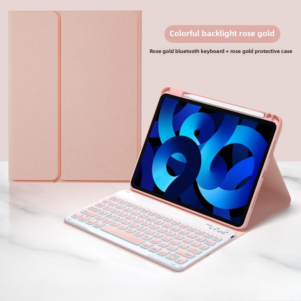 

Шкіряний чохол-клавіатура для iPad 9-го 10.2 з Bluetooth-клавіатурою М яка силіконова накладка для Air 5 Pro 11 з тримачем для олівця iPad 10.2(2019/2020/2021)