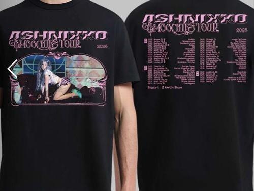 Ashnikko Smoochies Tour 2026 World Tour Schedule Dates Two Sided T-Shirt M