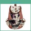 Ethnic Embroidered Canvas Backpack With Drawstring Closure For Casual Day Trips