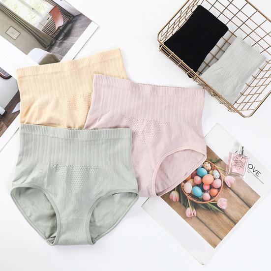 Trendy Lady Briefs Breathable Anti-septic Solid Color Comfortable Wear Elastic Women Panties Inner Wear Clothes