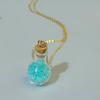 Luminous Magic Potion Glass Bottle Pendant Necklace Fashion Creative Jewelry For Men and Women Halloween Gifts