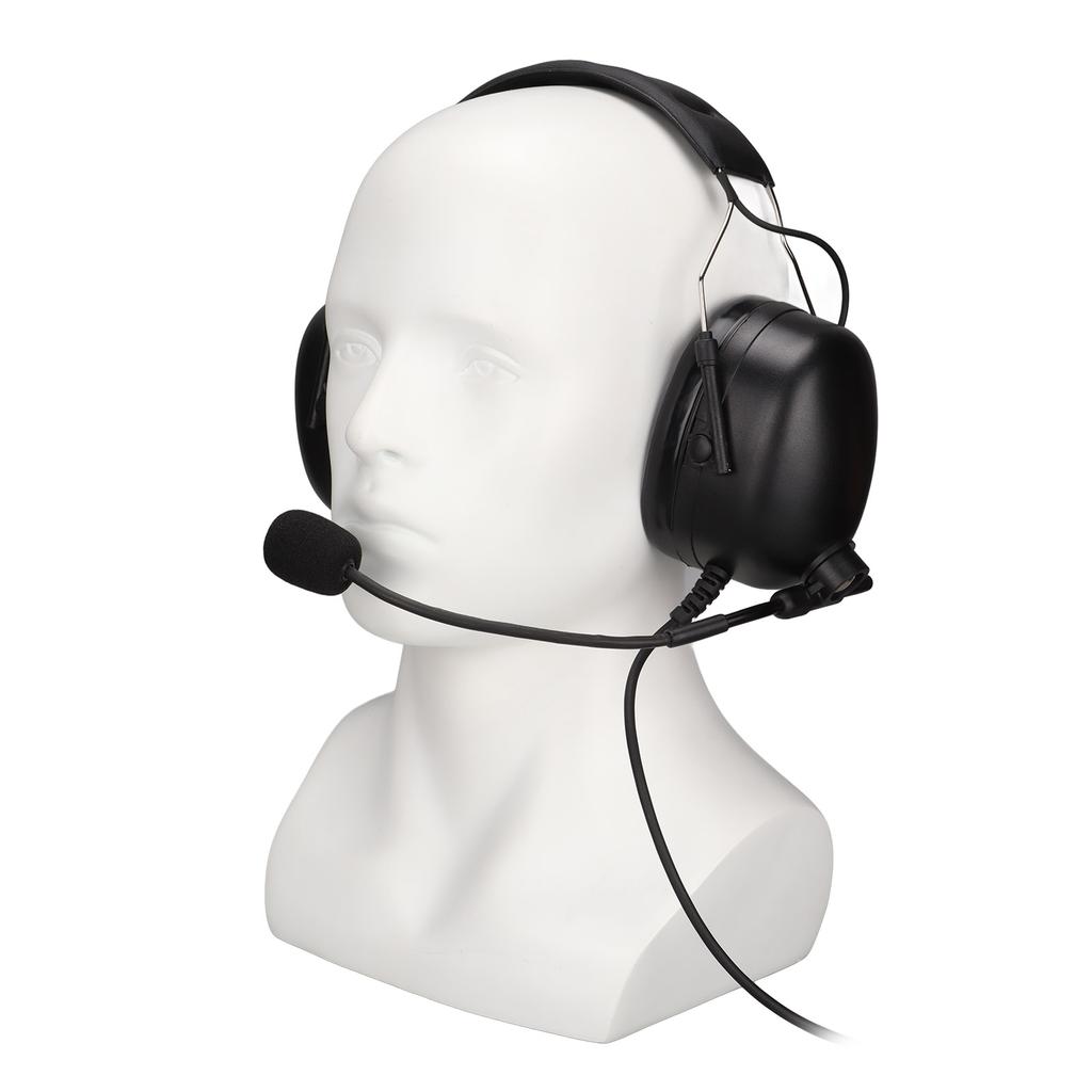 Radio Kopfhörer 7,1mm Stecker Geräuschunterdrückung Robuster Kopfhörer mit U94 PTT für UV-5R BF-888S K Head