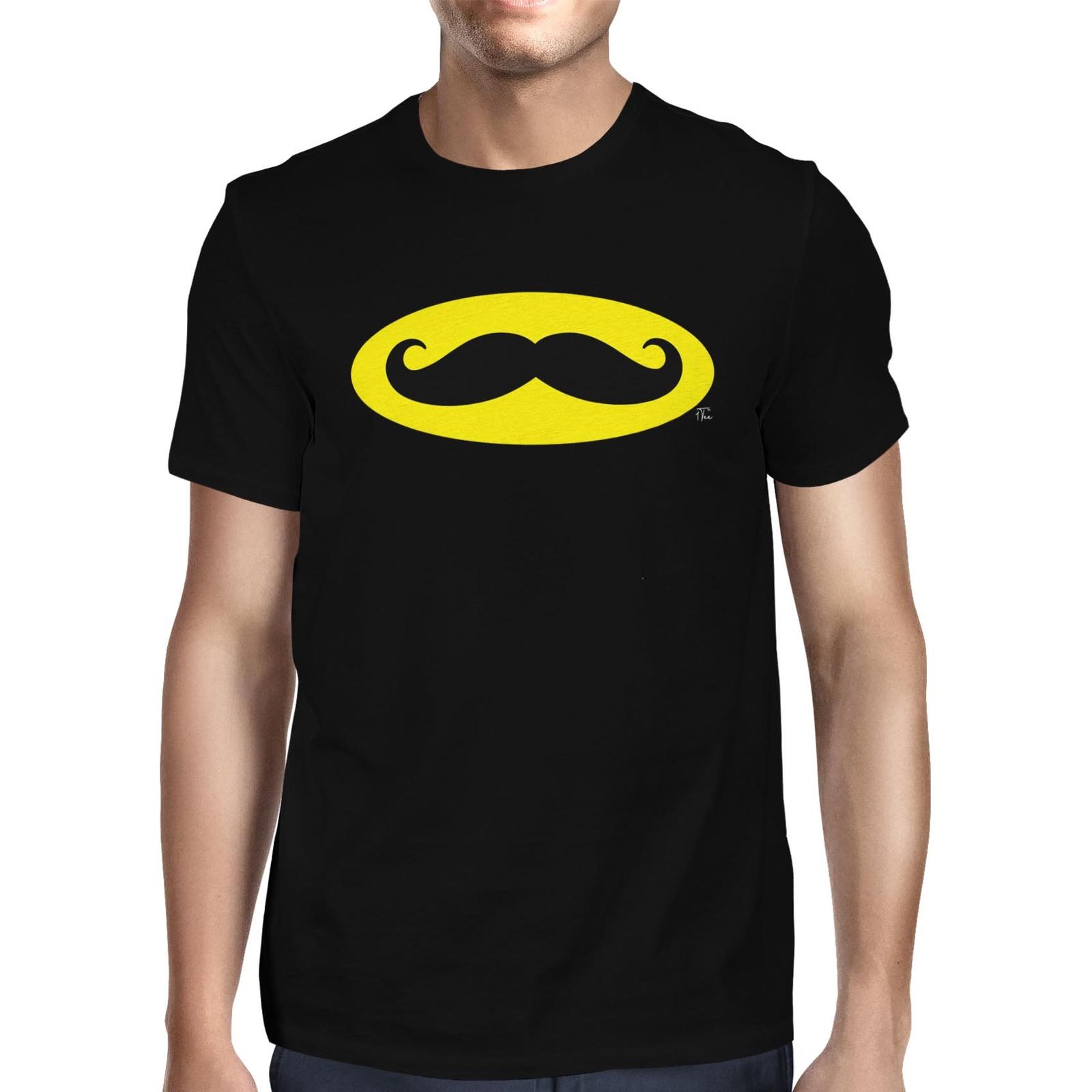 1Tee Mens Bat Moustache T-Shirt S