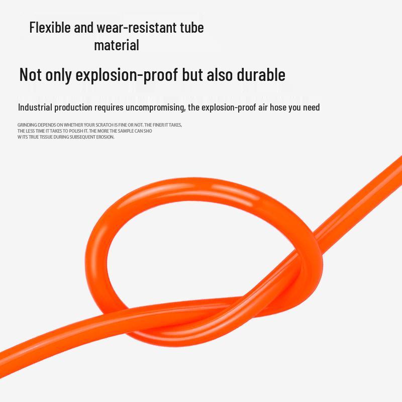 5x8mm High-Pressure Pneumatic Air Hose with Quick Connector for Air Compressors and Nail Guns