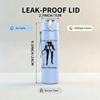 1PC Retro Tall Female Silhouette Minimalist Print 750ml Portable Sports Water Bottle Leakproof Gym Outdoor Travel Drink Cup