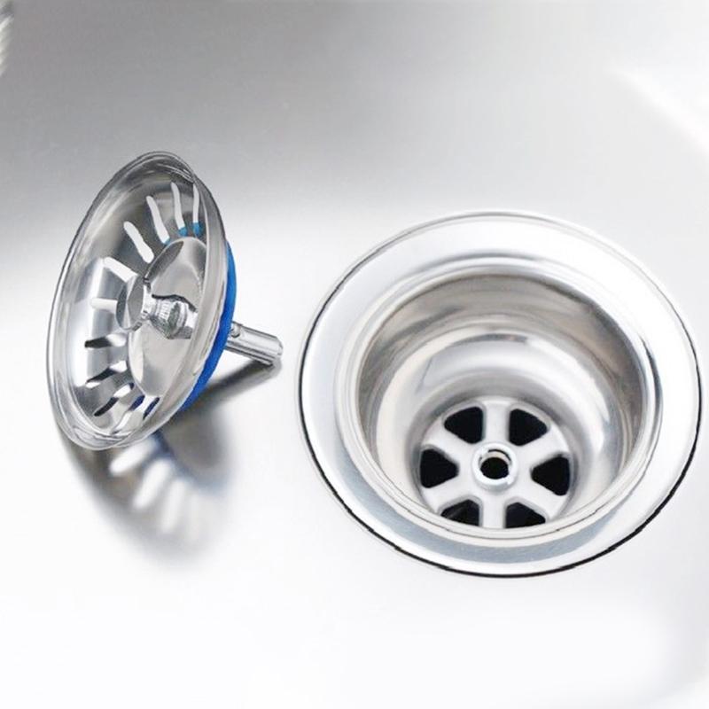 Stainless Steel Sink Drain Strainer Shower Drain Mesh Hair Catcher for Bathroom Bathtub Kitchen Easy to Install