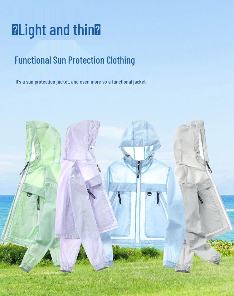 2025 Premium Summer Sun Protection Hooded Ice Silk Jacket for Men, Women & Couples - Breathable Outdoor Sportswear.
