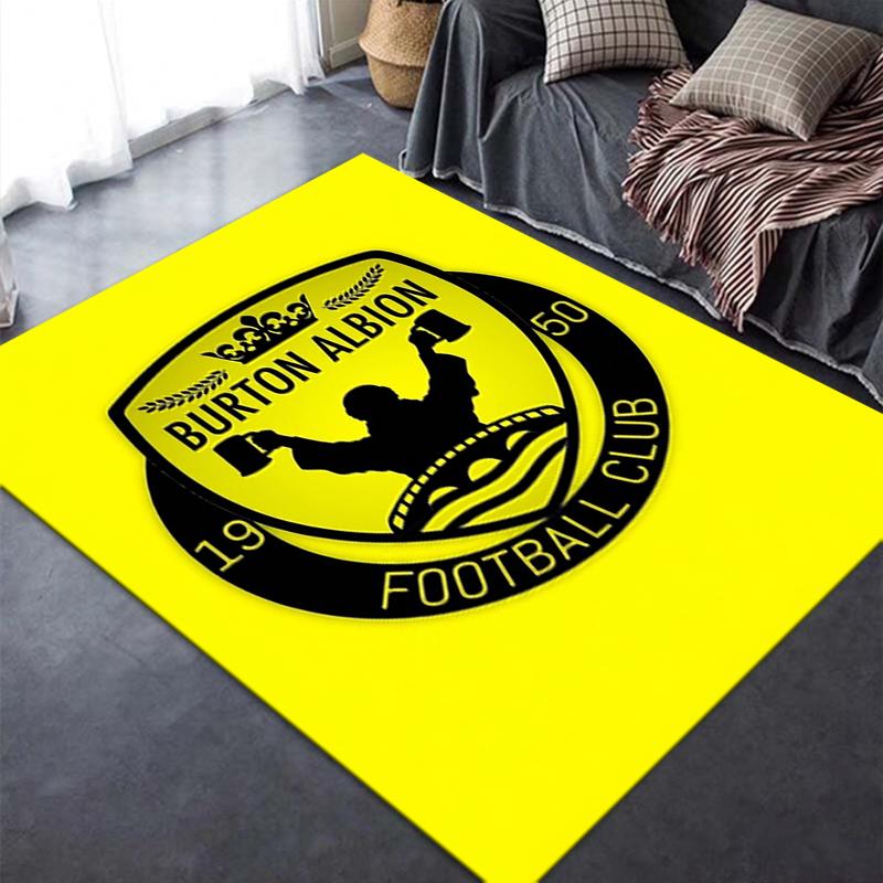 Burton Albion FC Teppich für Wohnzimmer Schlafzimmer Zuhause Sofadekoration Kinderspiel Rutschfeste Bodenmatte