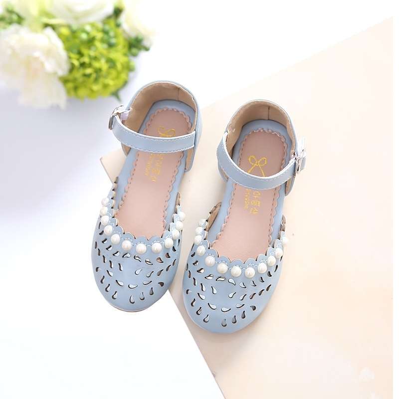 2025 summer new sandals princess shoes hollow bag head baby shoes children's beach shoes children's student sandals