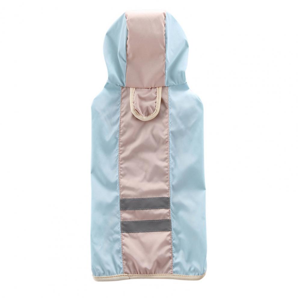 Dog Raincoat Waterproof Puppy Poncho Hooded Rainwear Reflective Dog Rain Coat Dogs Waterproof Coat Polyester Puppy Rain Cloak