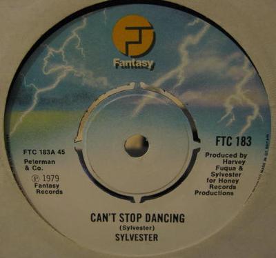 7inch Record SYLVESTER - Can't Stop Dancing FTC183 Fantasy 1979 UK Soul/Funk Used