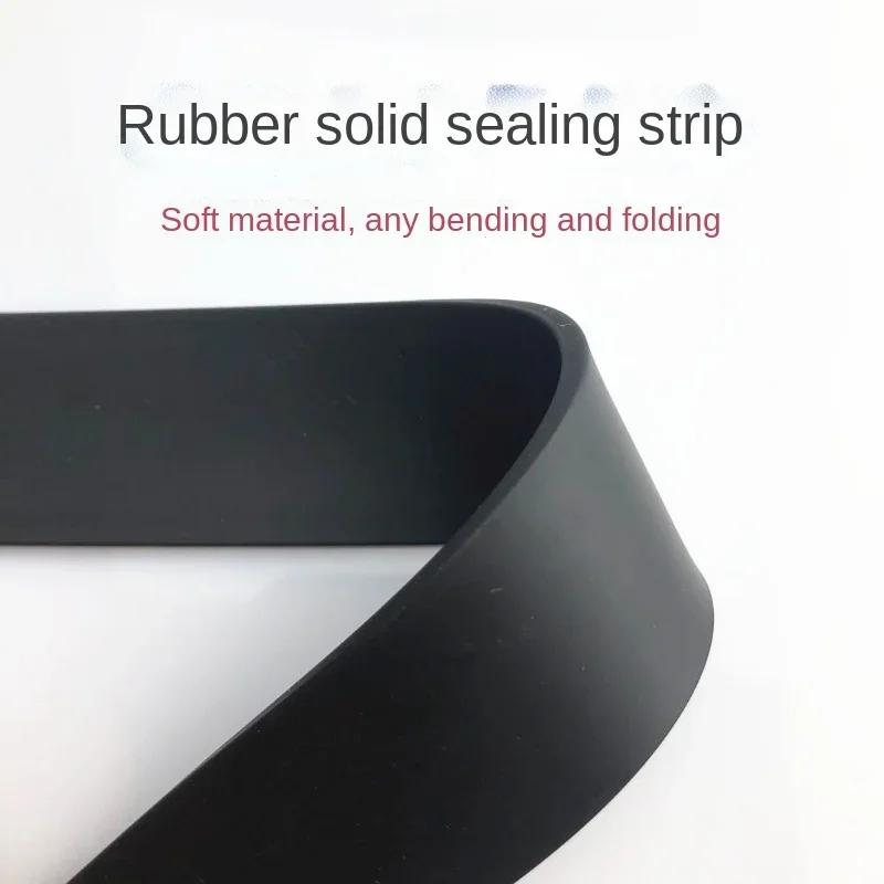 50cm Self Adhesive Rubber Strips Solid Rubber Strip DIY High Temperature Resistant Furniture Anti-skid Anti-collision Gasket