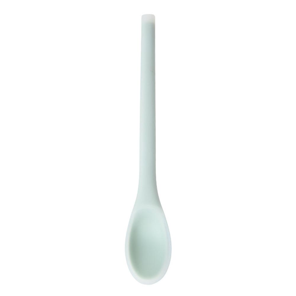 Silicone Spoon Small Spoon with Long Handle Heat Resistant Easy To Clean Non-stick Rice Spoons Tableware Utensil Kitchen Tool