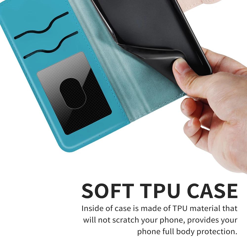 Kožené pouzdro typu flip pro iPhone Air 17 16 15 14 Plus 13 12 11 Pro Max X 10 XS Max XR Držák na karty Peněženka Stojan Kryt telefonu