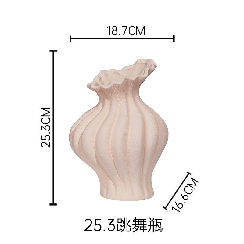 Retro New Chinese Ceramic Vase Decorations Ornaments Porcelain Vase with Flower Arrangement and Hydroponics in Porch TV Cabinet