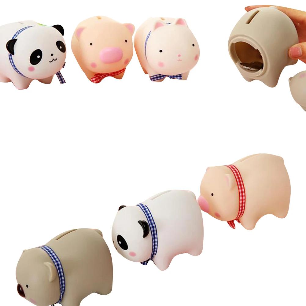 Cute Animal Piggy Bank Household Cartoon Koala Panda Pig Rabbit Money Box Small Soft Saving Pot Gift for Kids Adults Home Decor