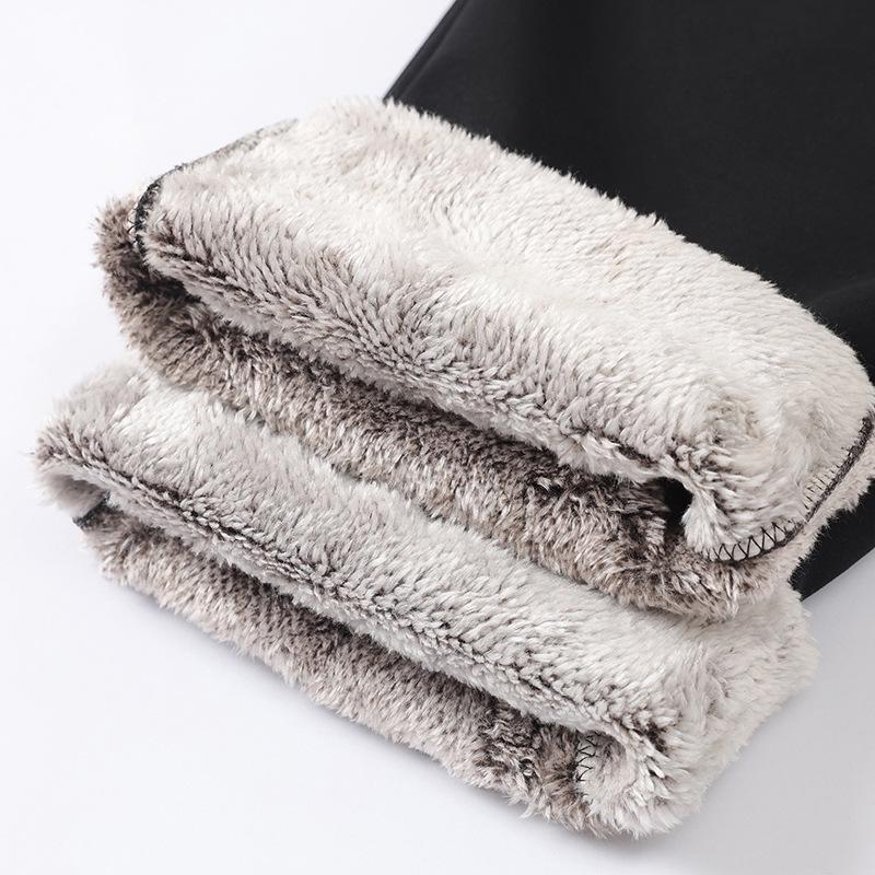 Mom's Corduroy Pants: Velvet-Thickened, Middle-Aged & Elderly Casual Straight Cotton Pants for Autumn/Winter