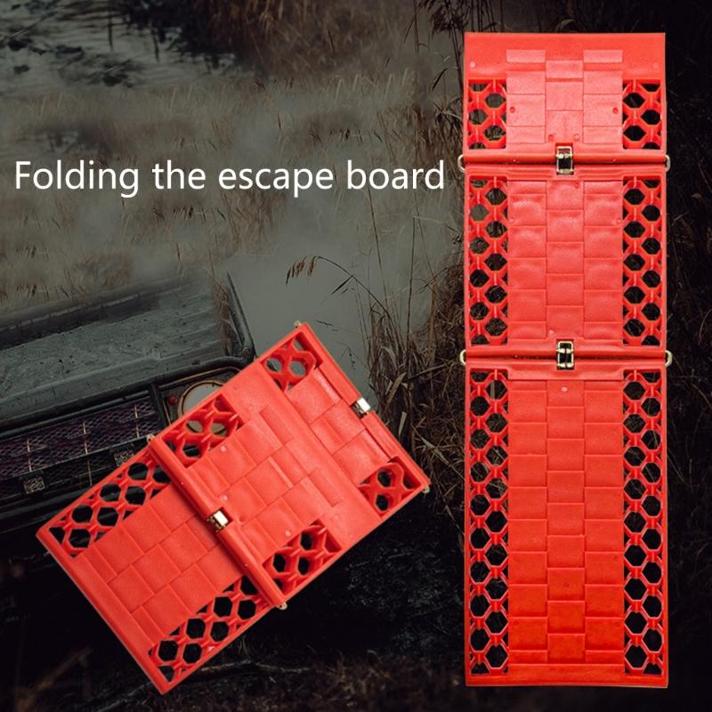 Faltbare Auto-Traktionsmatte, Reifengriffhilfe, Auto-Flucht, Notfall-Off-Straßen-Traktionswerkzeug, Arbeit für Schnee, EIS, Schlamm und Sand