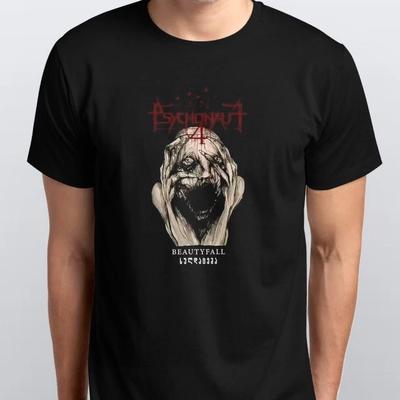 Psychonaut4 T-Shirt Black Metal Unisex 100% Baumwolle T-Shirt Herren T-Shirts Oberteil S M L XL XXL 3 4 XL Schwarz