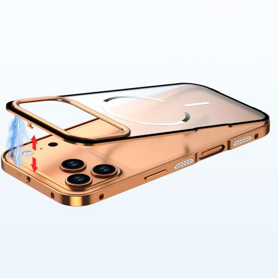 Magnetický kryt na telefon pro řadu IPhone 17 Kovový rám Ochranný kryt na telefon Rychlý odvod tepla Bezdrátové nabíjení Skořepina telefonu