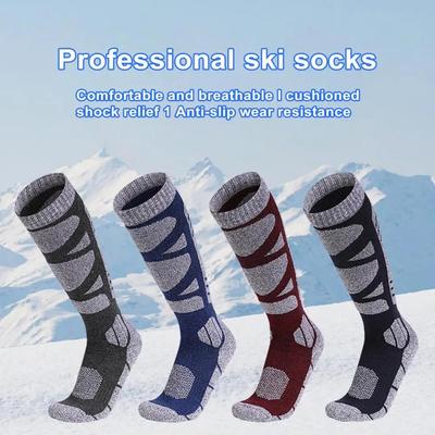 Thermische Skisocken für Herren und Damen, für den Winter, lang, warm, für Outdoor-Sport, Skifahren, Snowboarden, Performance-Strumpf, Wandern