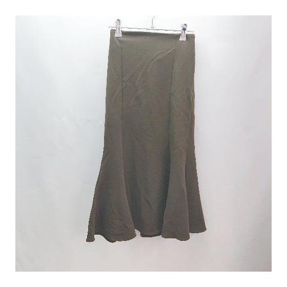 DHOLIC Mermaid Simple Thick Long Flare Skirt No Size Notation L Equivalent Brown Women s E [Used]