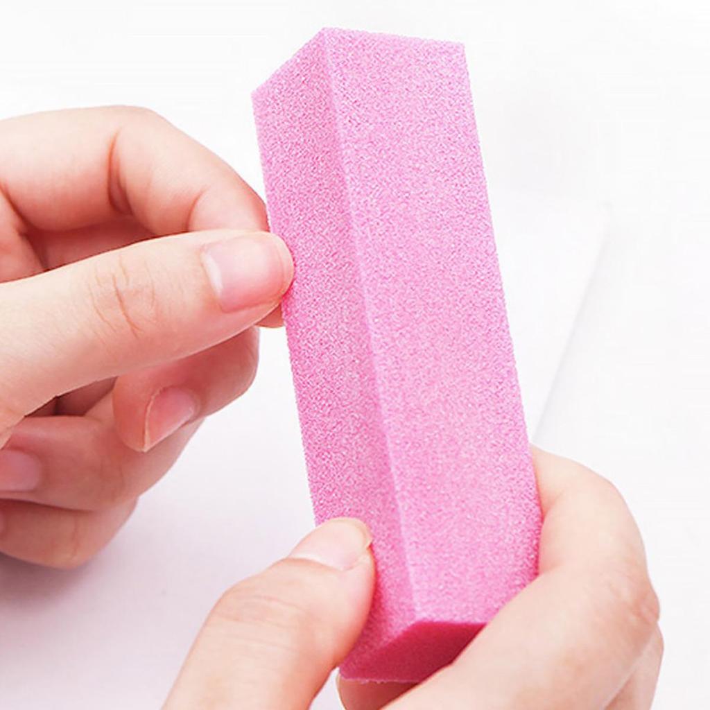 Nail Art High Elastic Tofu Block Nail File - Durable, Non-Shedding, Polishing Tool