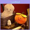 Adorable Cartoon Style Plush Persimmon And Peanut Pillow Soft Toy For Home Decoration