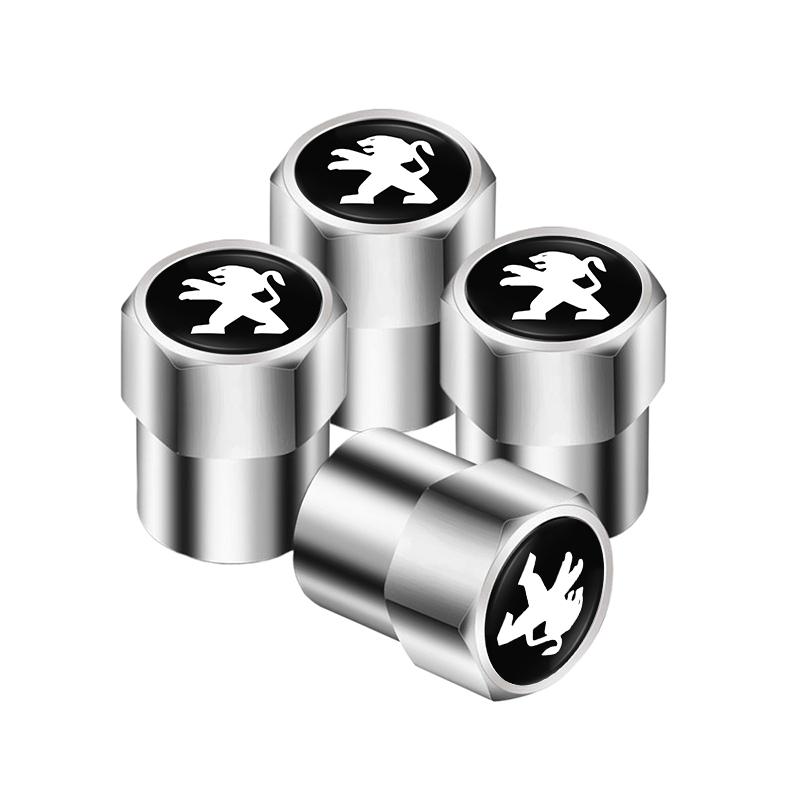Aluminum Alloy Car Tire Valve Stem Caps Wheel Valve Accessories For Peugeot 408 308 5008 Landtrek 208 3008 2008 Rifter 508 301