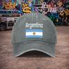 Pc Argentina Flag Baseball Cap Suitable for Unisex  Women Lightweight Hook  Loop Duckbill Hat with Argentina National Print Un