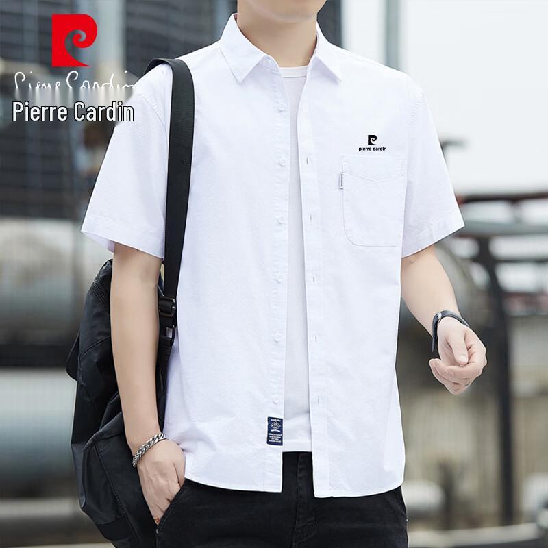 Pierre Cardin Men s Short Sleeve Cotton Shirt M