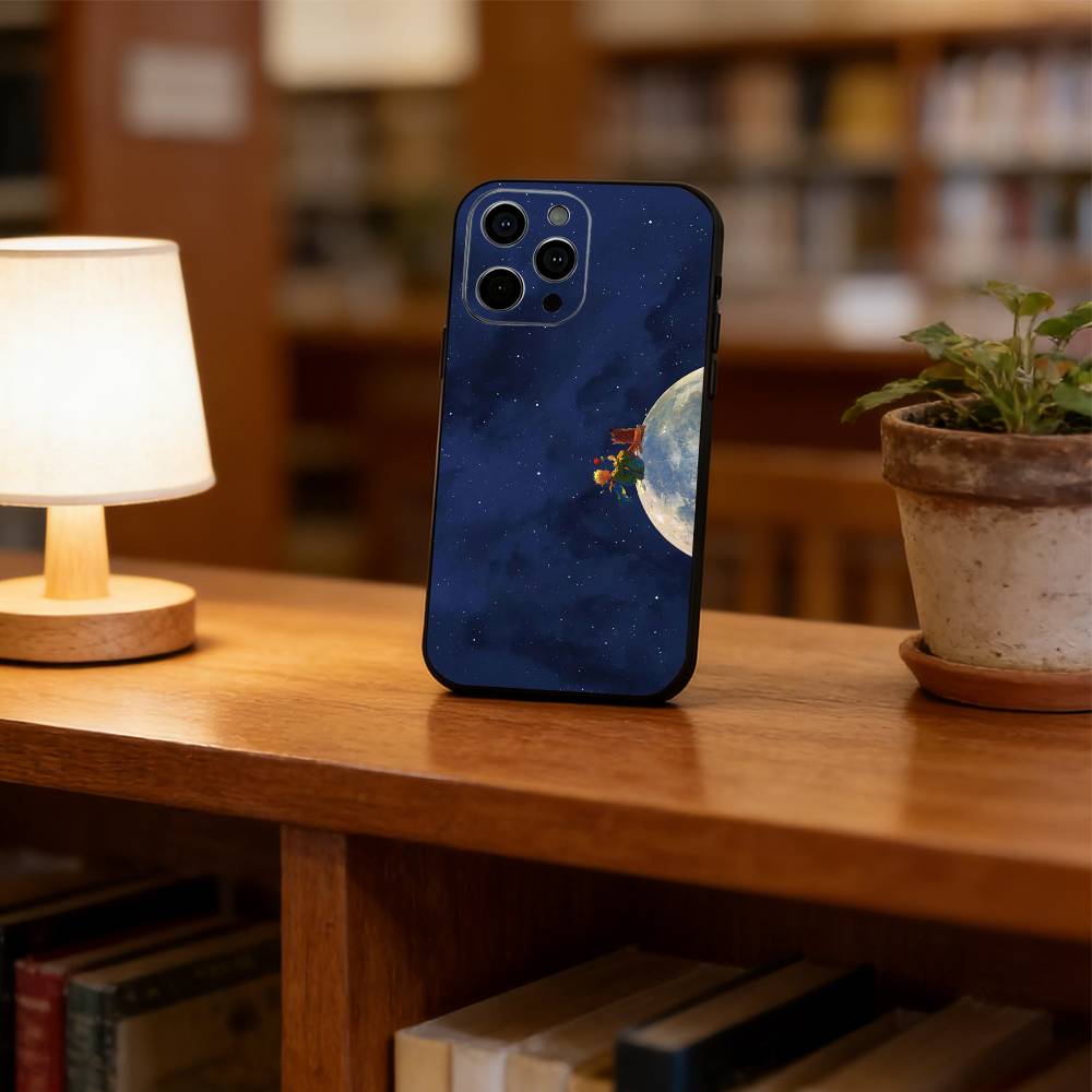 The Little Prince Phone Case For iPhone 17, 16,15,14,13,12,11 Plus,Pro Max, Others Soft Black Cover