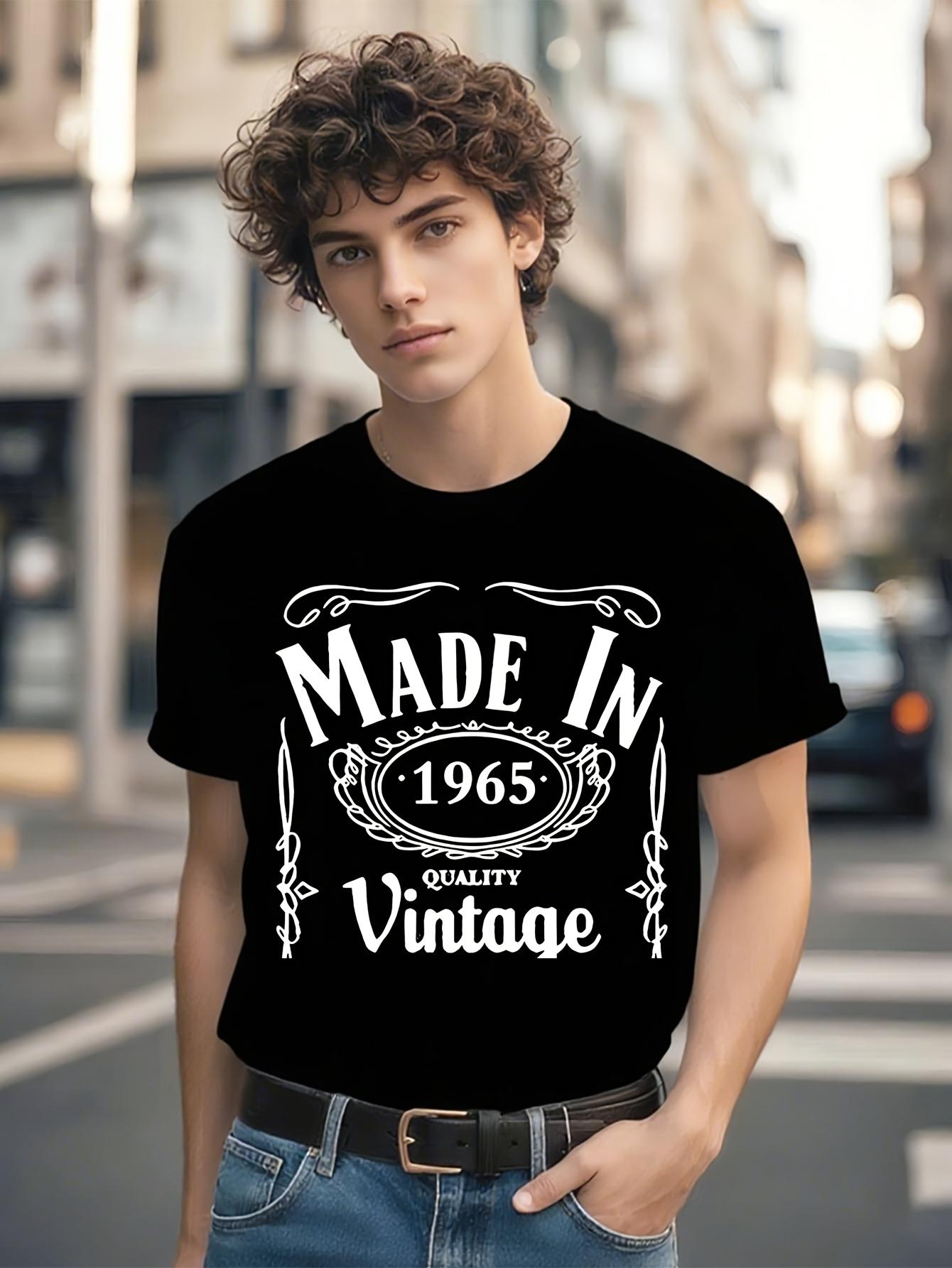 Vintage 1965 Retro T-shirt - Made in 1965 Graphic Tee L