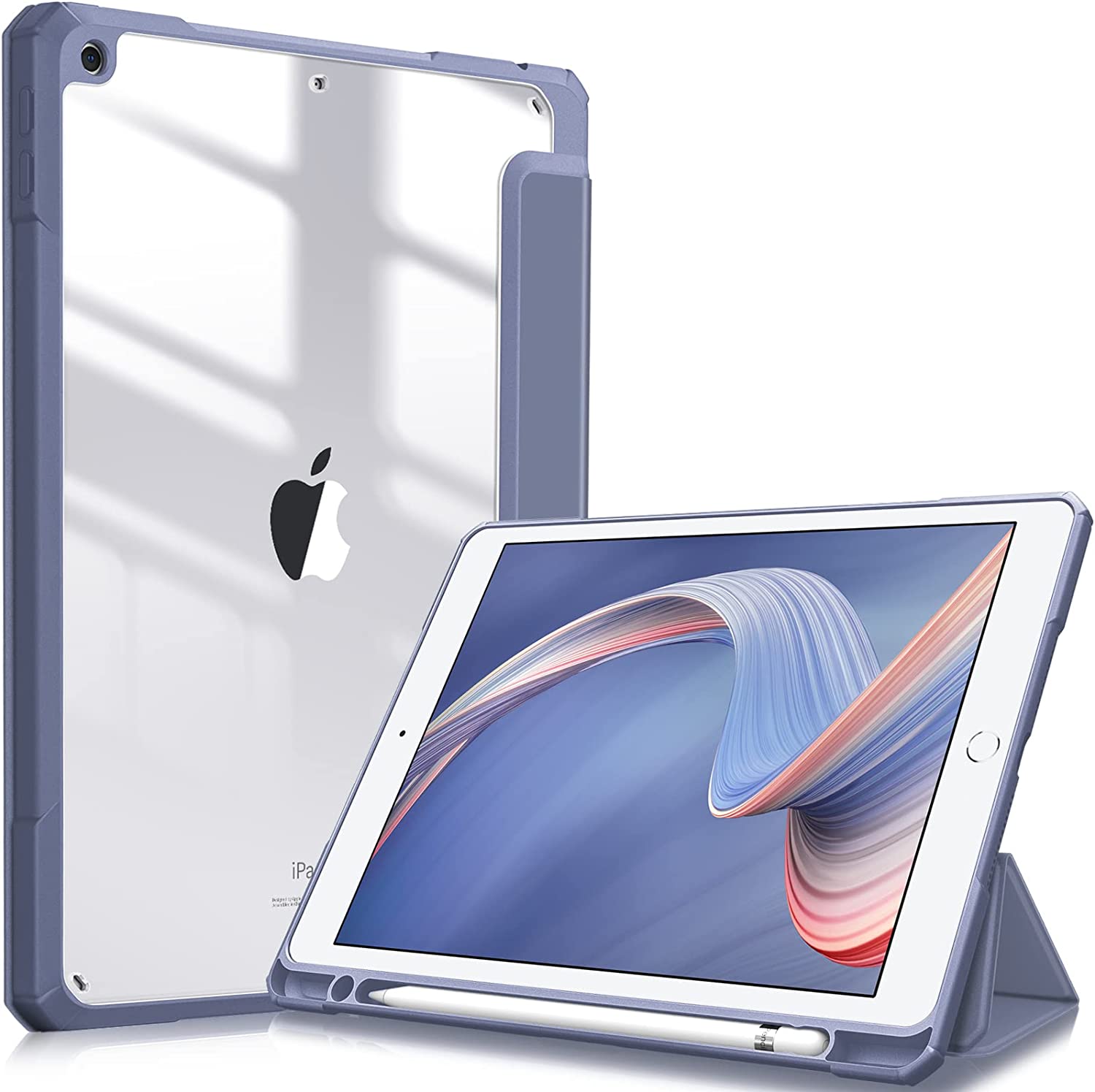 

Для IPad Air 2022 Чохол IPad 5-го покоління IPad Air4-го покоління IPad 10th 10.9 IPad Pro11 M1 M2 2022 Clear Back Shell Auto Sleep Wake iPad Pro Air3 10.5 фіолетовий