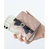[SecretDoor] pink black trifold wallet ladies trifold wallet compact wallet mini wallet small wallet woman mini Popularity brand cute thin Thin