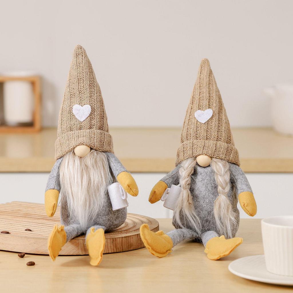 Amerikanische gesichtslose Puppe Liebeshut Puppe Kaffeetasse Weihnachtsdekor