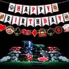 Party Decoration Banner Birthday Party Background Decoration Poker Flag Setting Props