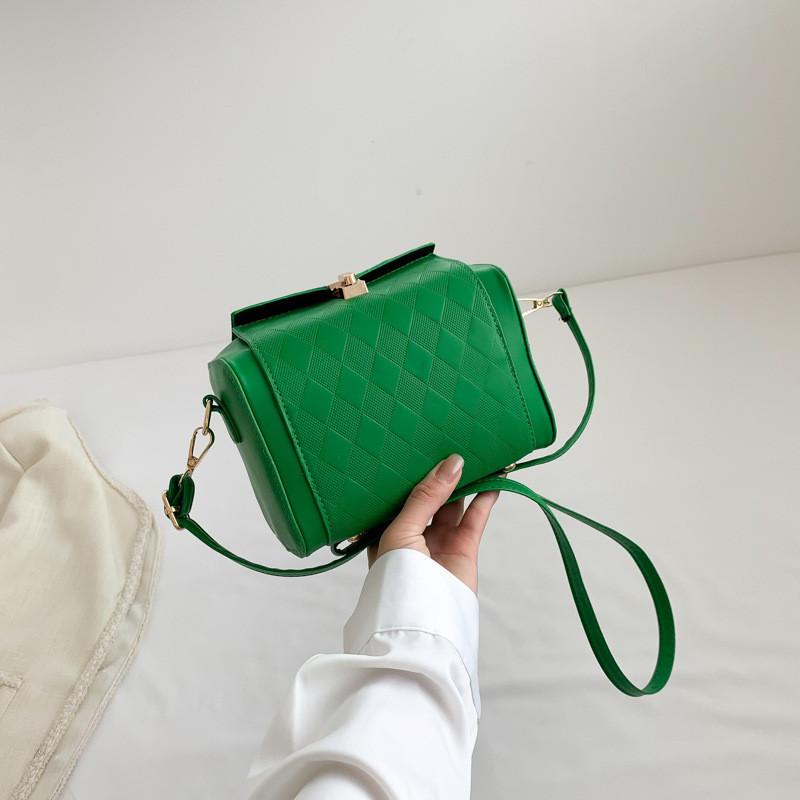 Stylish Small Crossbody Bag For Women Trendy Square Shoulder Bag In Multiple Colors зелёный