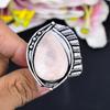 Rose Quartz Gemstone Handmade 925 Sterling Silver Jewelry Ring Size 8 KG-1680