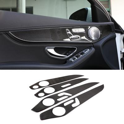 Fibră de Carbon Moale Pentru Mercedes Benz Clasa C W205 Clasa GLC 2014- Panou Decorativ Interior Ușă Trim Accesorii Auto
