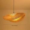 45/50CM Vintage Japanese Hemp Rope Round Ceiling Lights Modern E27 Led Pendant Lights Retro Restaurant Light Fixtures Led Lamp