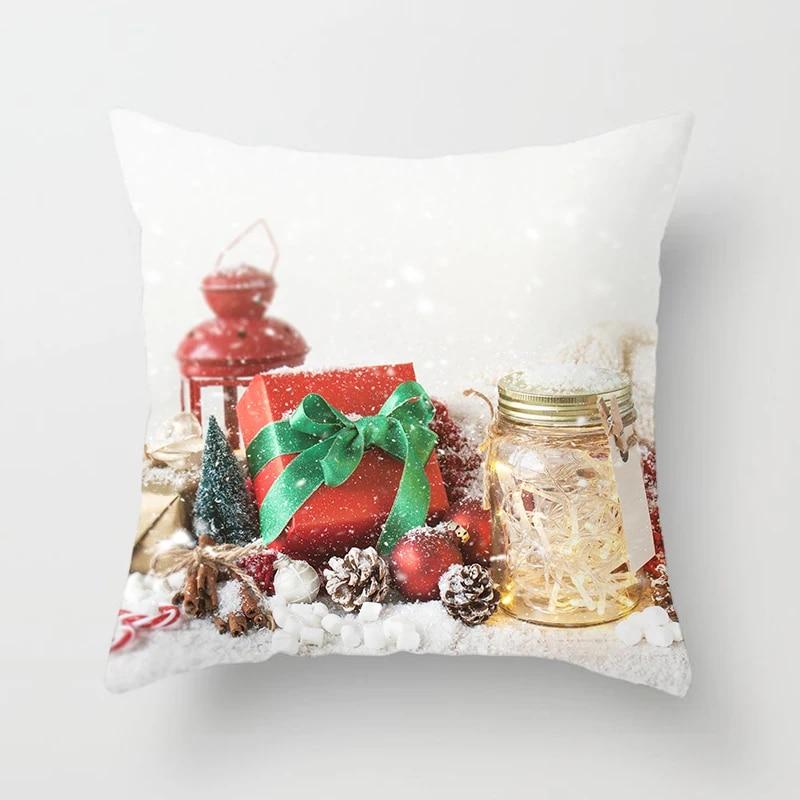 Christmas Pillow Case Christmas Tree Home Bedroom Living Room Decoration Cushion Cover Christmas Decoration Pillow Case