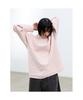 Saendeusaundeu (Unisex) Awning Stripe Long Sleeve T-Shirt Pink
