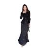 Vestido Largo Elegante para Mujer Otoño 2025 Estilo Retro con Cuello en V y Cintura Ceñida Estilo Europeo y Americano