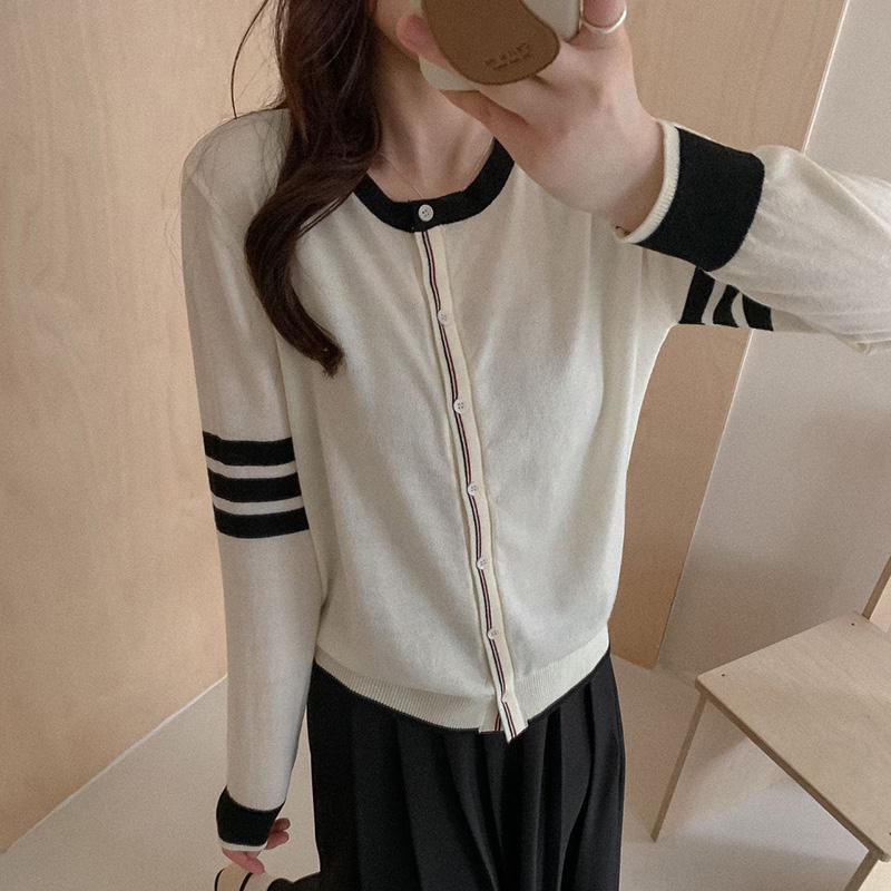 Women's Lightweight 50% Wool 50% Mulberry Silk Cardigan - 4-Season Versatile Knitwear for All-Year Comfort & Style