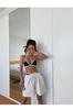 2026 Korean Style Color Block Push-up Bikini Set: Three-piece High-waisted Swimwear for Women