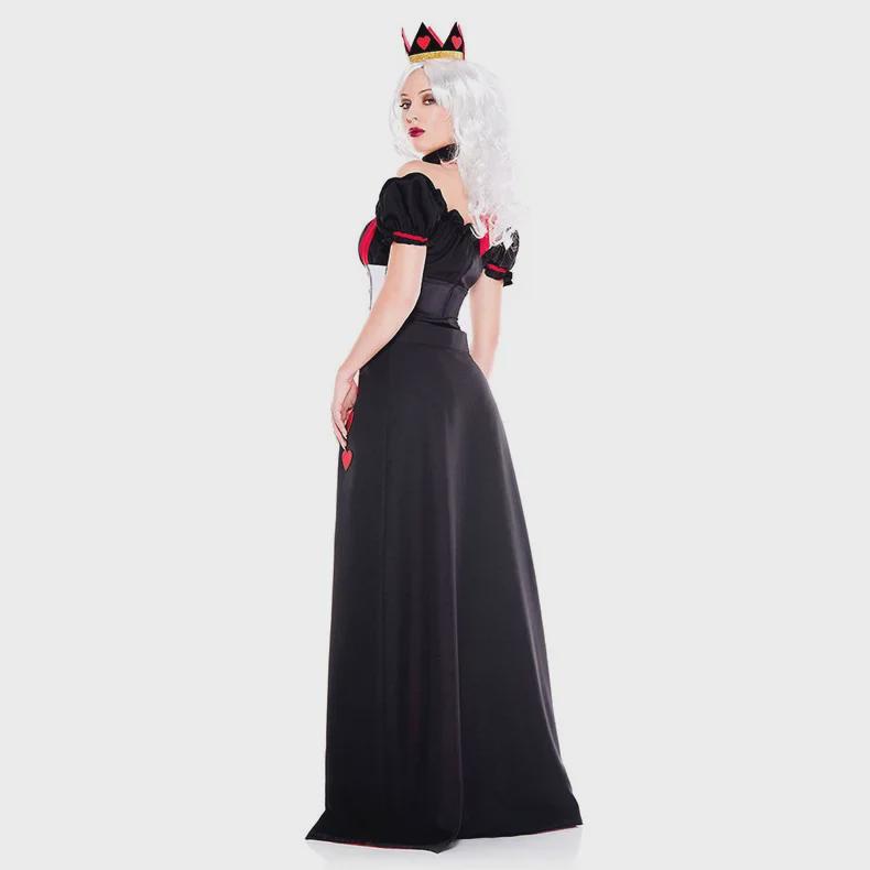 European and American Halloween Cosplay Red Queen Dress - Inspired by Alice In Wonderland's Red Heart Princess Queen