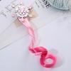 Cute Gradient Snowflake Wig Hair Clips Colorful Elastic Frozen Bow Hair Clips Kids Gifts Princess Hairpins Hair Accessories