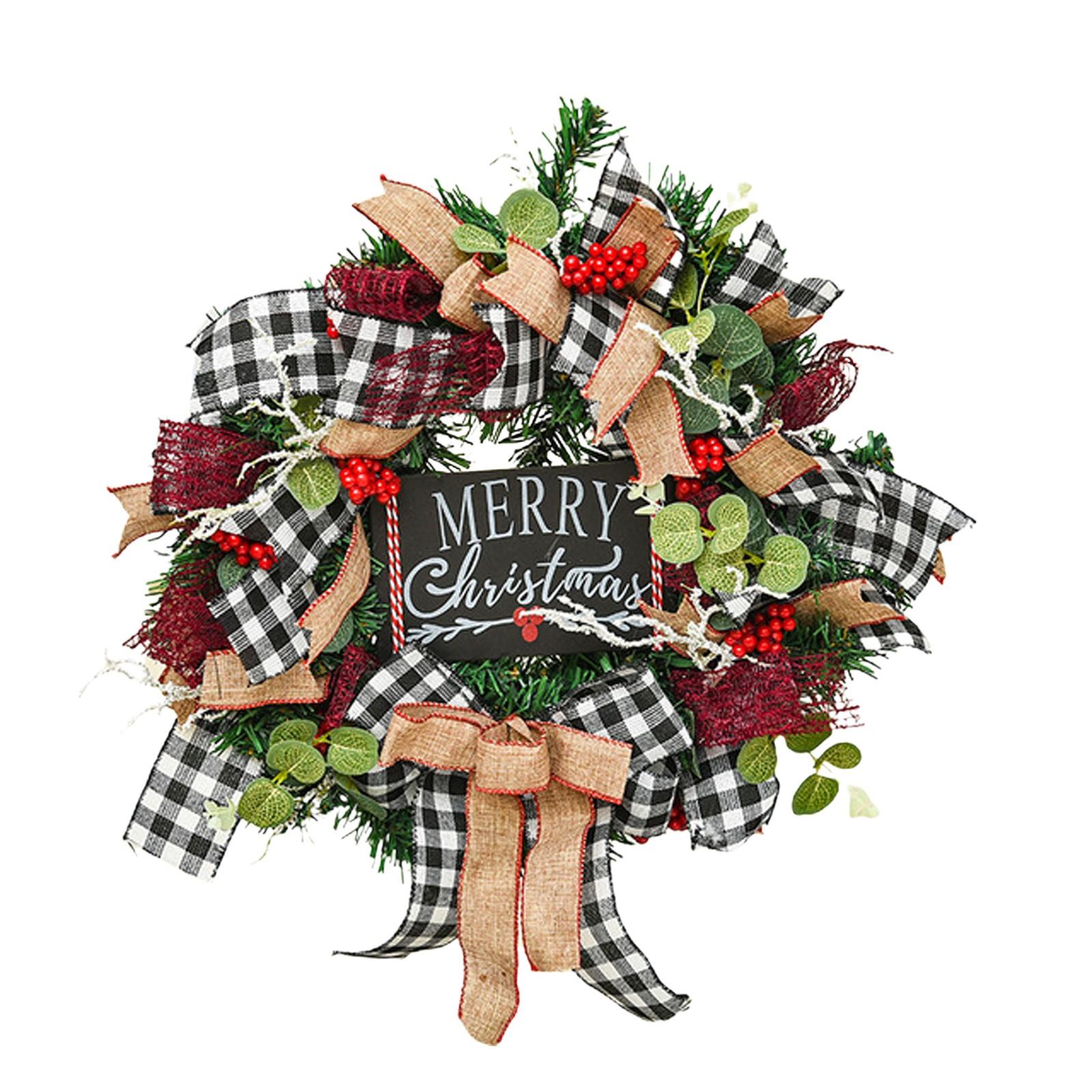 Christmas Wreath Window Door Wall Decoration Venue Layout Props Wreath Decoration Door Hanging