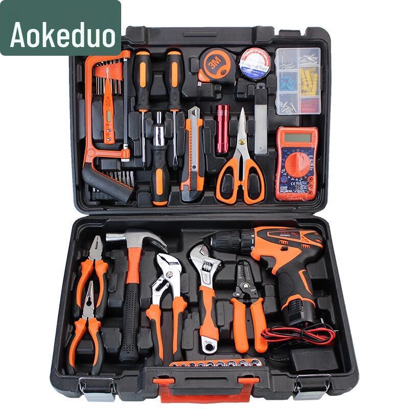 Aokedu Cordless Drill & Hardware Tool Set